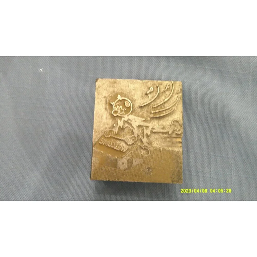 Vintage Metal Stamp * Comic Character * Newspaper * Printing Block * A302 ff